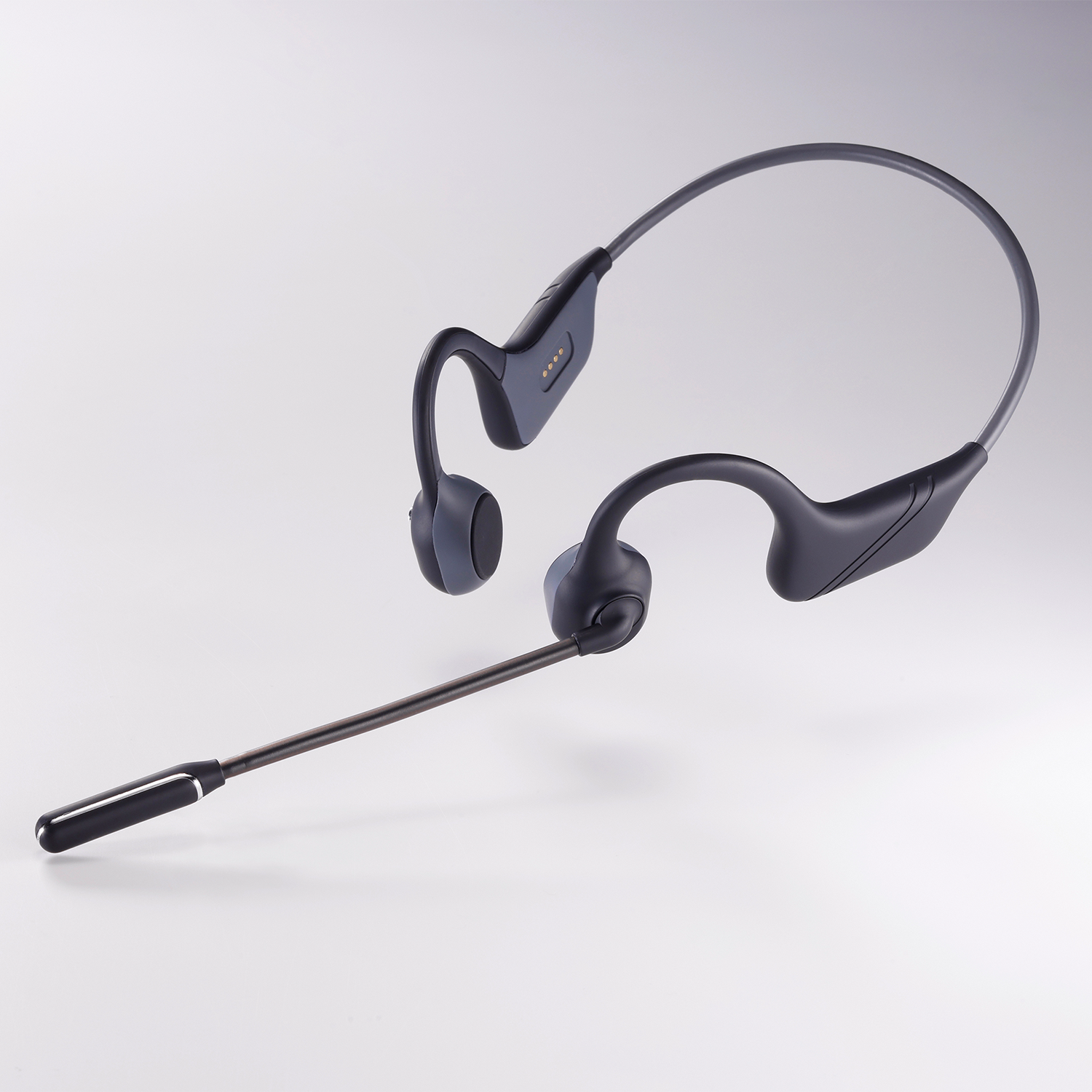 Bone Conduction Headset with noise-canceling microphone